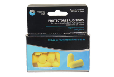 Disposable foam ear plug, cordless 10 units
