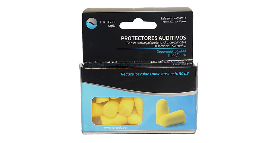 Disposable foam ear plug, cordless 10 units