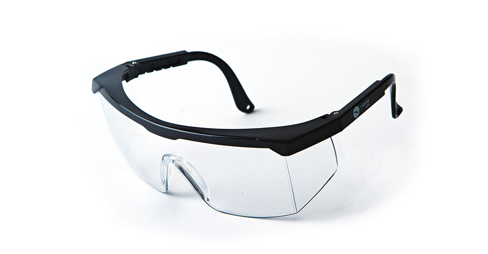 Safety spectacles, without anti-fog