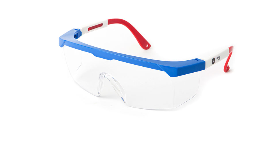 Safety spectacles, without anti-fog