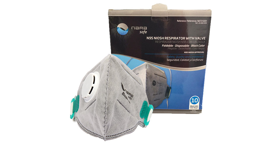 Respirator manufactured under N95 standard activated carbon, with valve