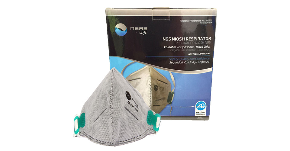 Respirator manufactured under N95 standard activated carbon