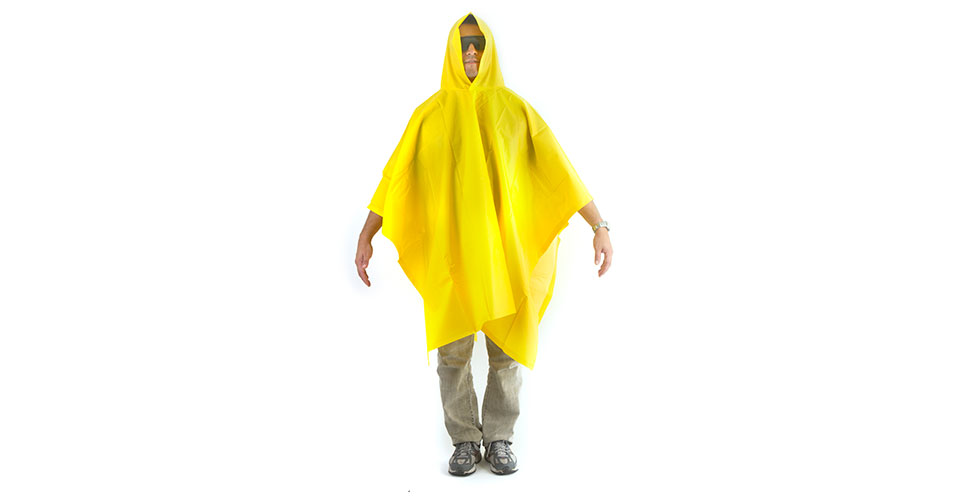 Waterproof poncho 1.45 x 2 m, 16” caliber