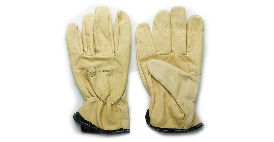 Natural cowhide leather gloves, engineer