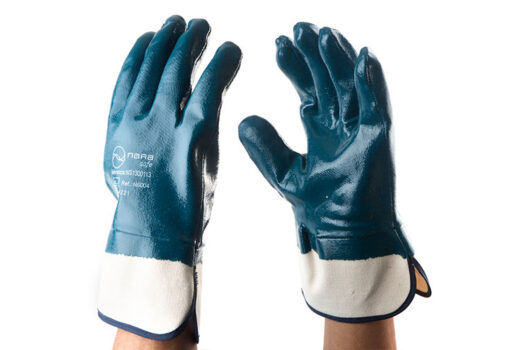 Heavy duty nitrile, cotton nitrile, open wrist