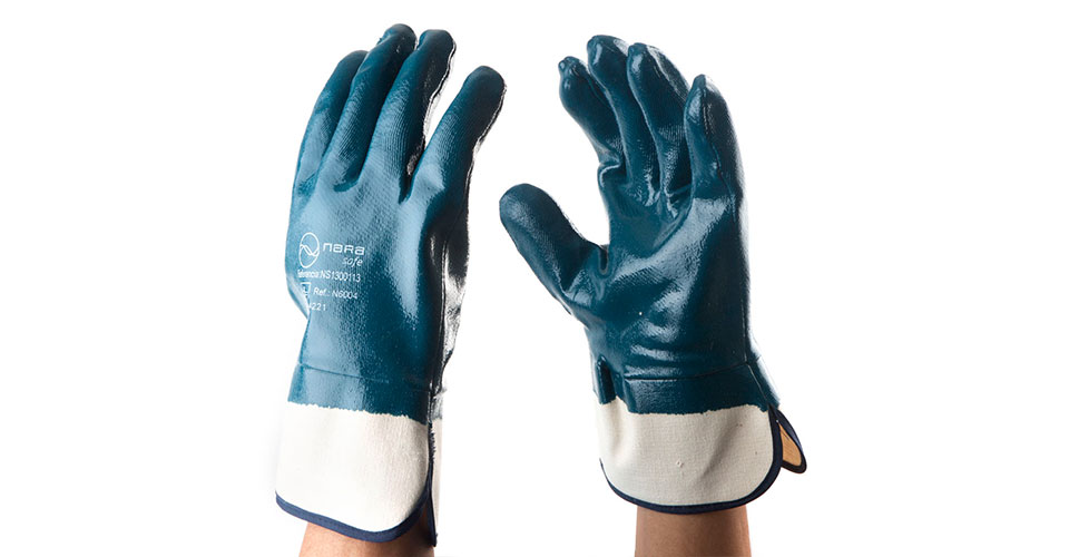 Heavy duty nitrile, cotton nitrile, open wrist