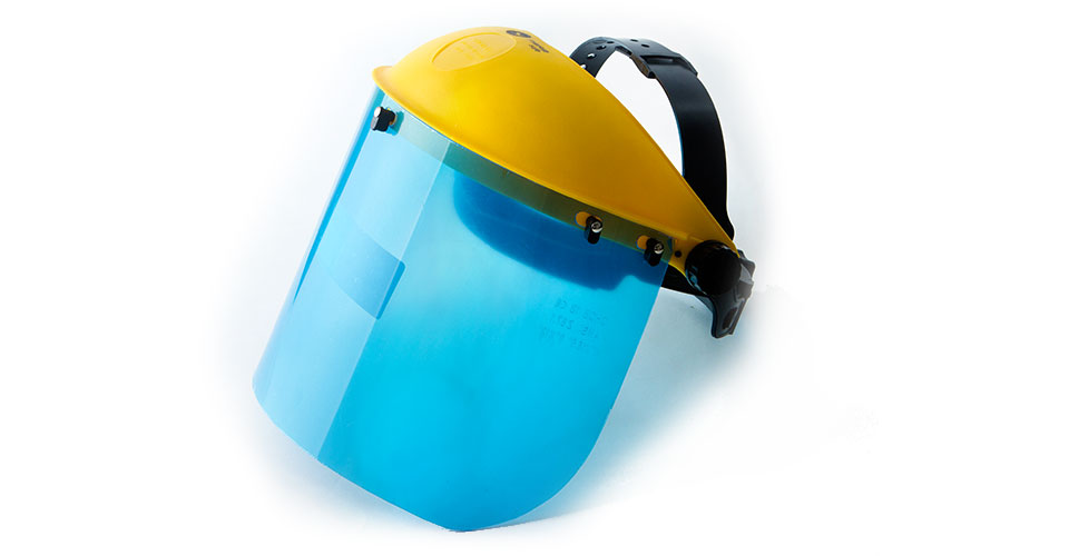 Clear visor face shield