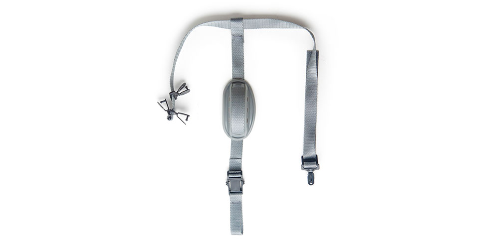 Di-electric, 4-point suspension, chin strap for helmet