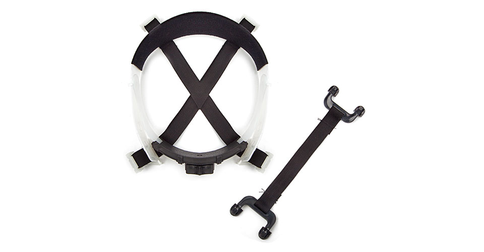 Accesories and parts for di-electric helmets, 6-point suspension