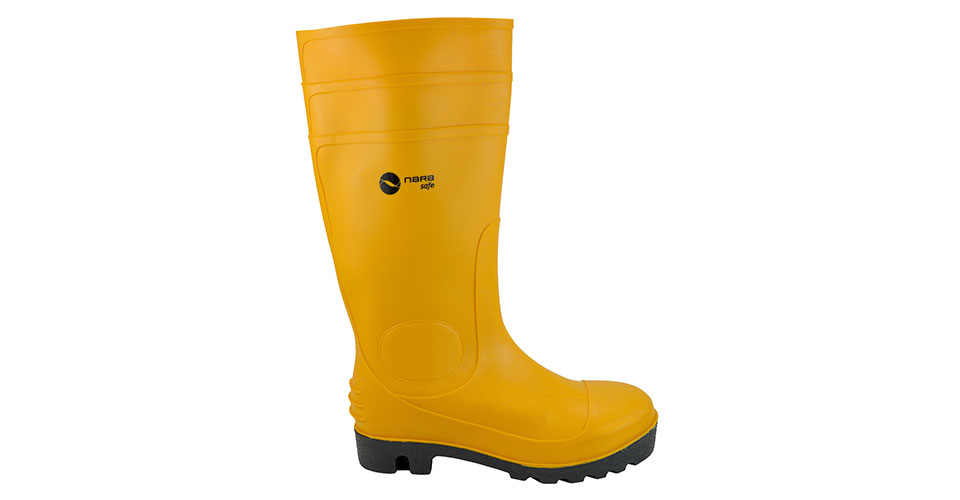 Boots in PVC with steel toe cap