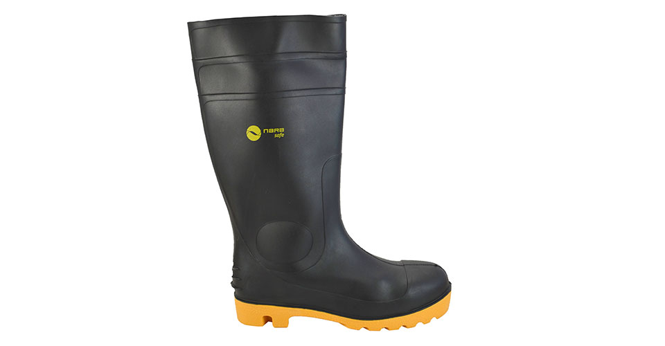 Boots in PVC with steel toe cap