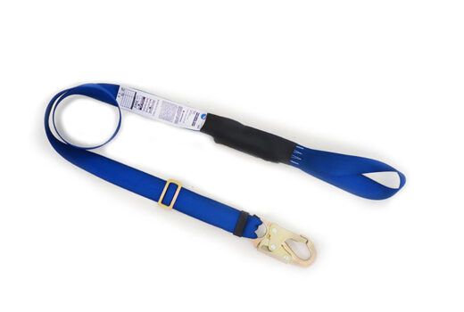 Dielectric lanyard with energy absorber