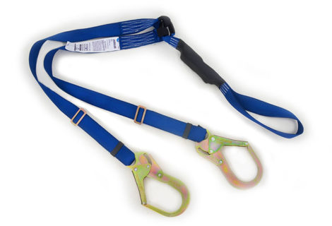Dielectric, double lanyard with energy absorber, ¨Y¨, 6 ft Dielectric, double lanyard with energy absorber, ¨Y¨, 6 ft