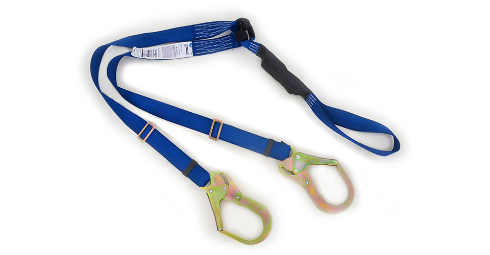 Dielectric, double lanyard with energy absorber, ¨Y¨, 6 ft