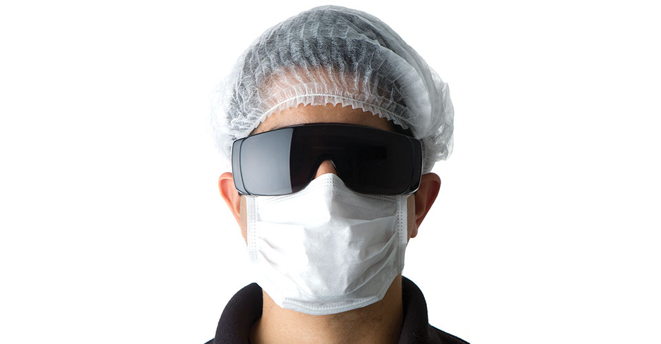 Rectangular disposable mask