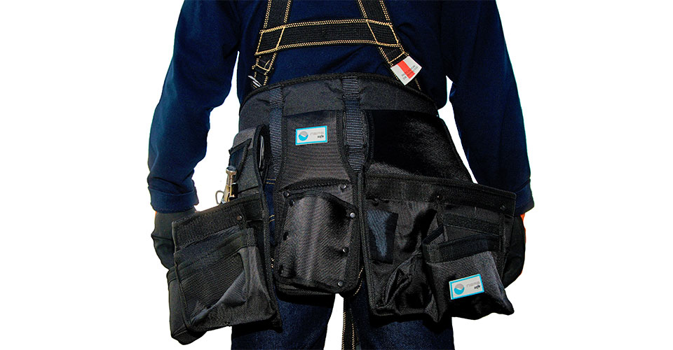 Lumbar support with tool rest