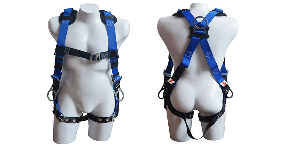 Full body harness, 4 D-rings, multi-purpose (H)